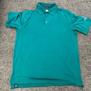 Peter Millar XL Green Mens POLO SHIRT Summer Comfort Golf Casual Phoenix CC